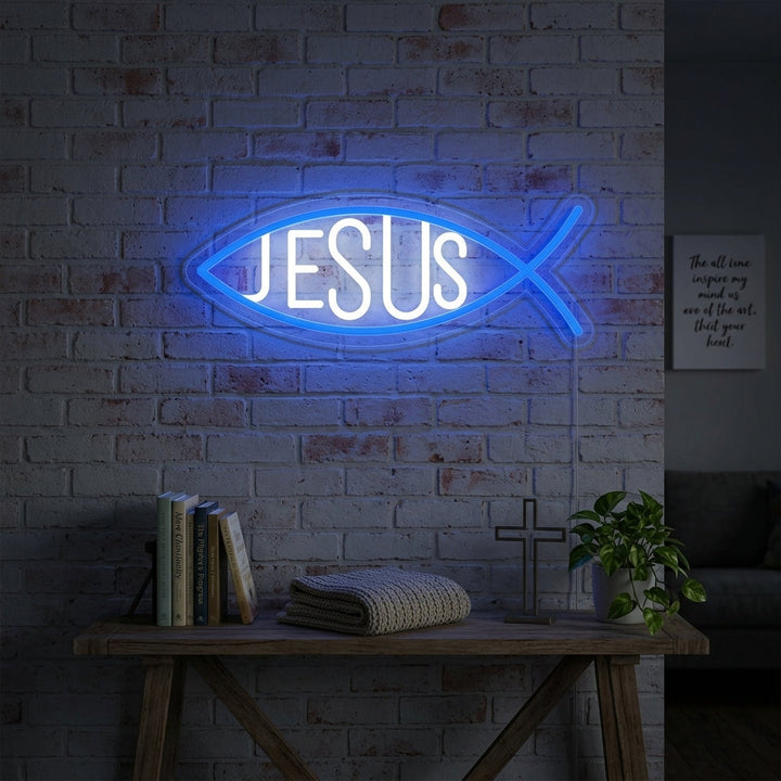 "Christian Jesus Fish" Neon Sign