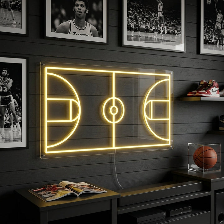 "Basketball Court" Neon Sign