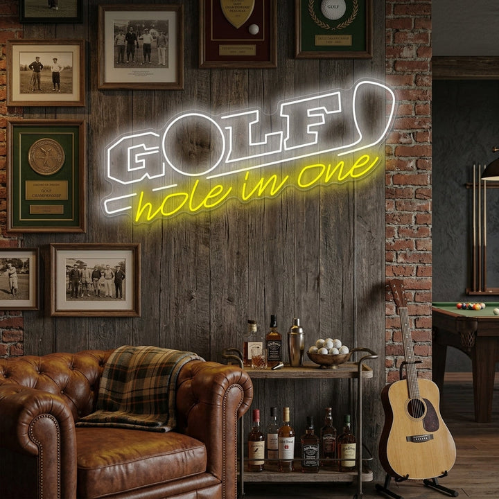 "Golf Hole In One" Neon Sign