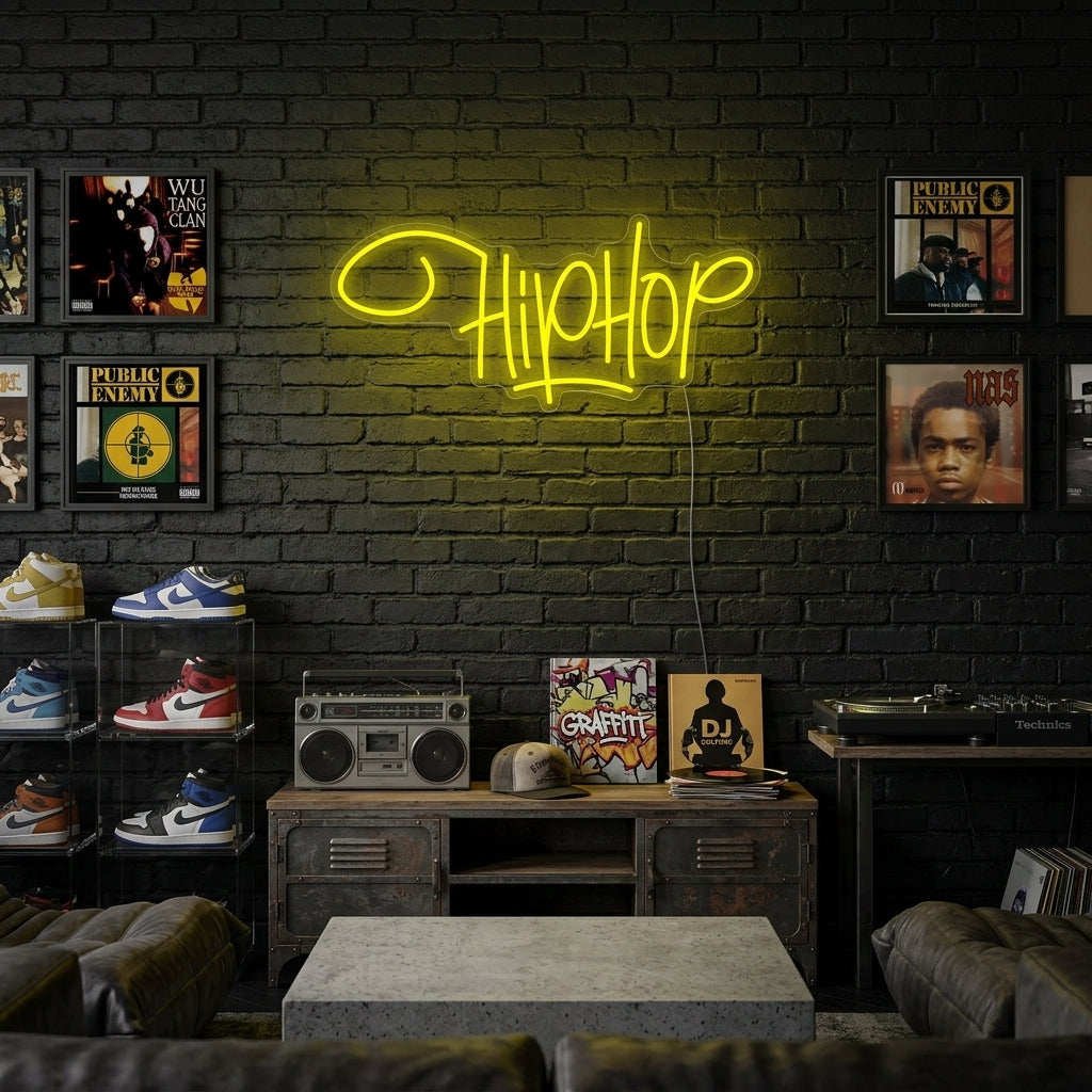 "Hip Hop Rap Music" Neon Sign