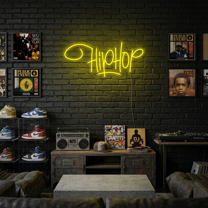"Hip Hop Rap Music" Neon Sign