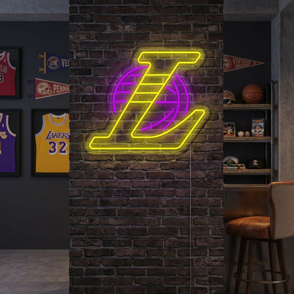 "La Basketball Team Logo" Neon Sign