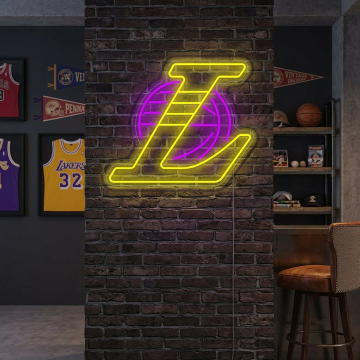 "La Basketball Team Logo" Neon Sign