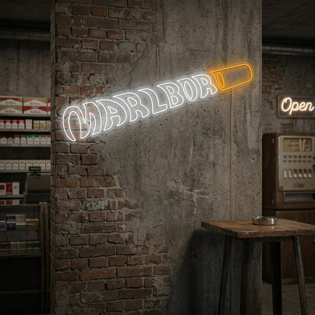 "Marlbor Cigarette" Neon Sign