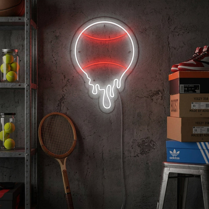 "Dripping Tennis Ball" Neon Sign