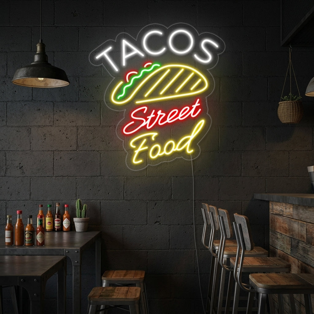 "Tacos Sweet Food" Neon Sign