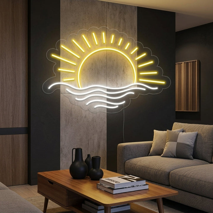 "Sunset Sea" Neon Sign