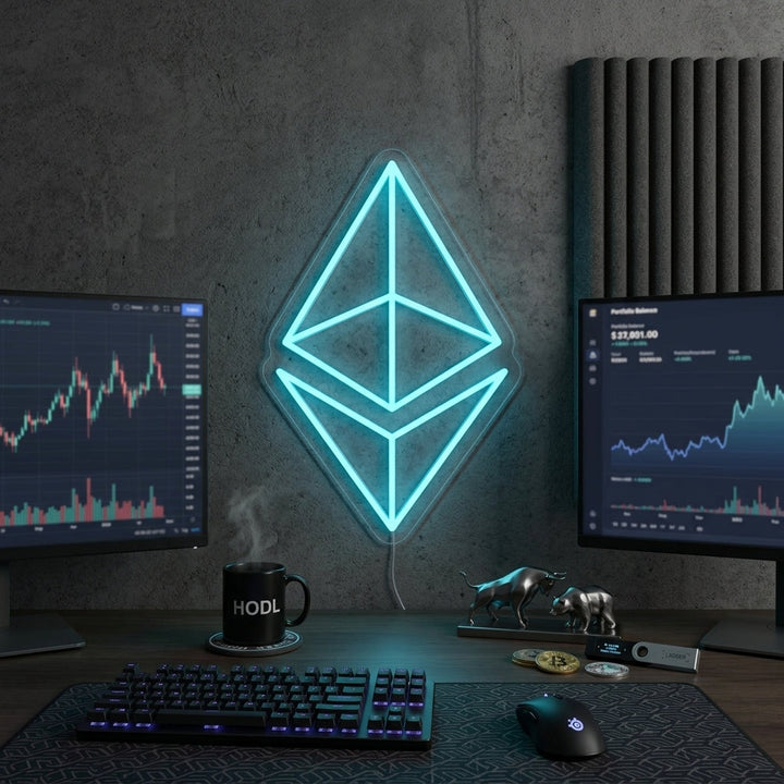 "Ethereum ETH" Neon Sign