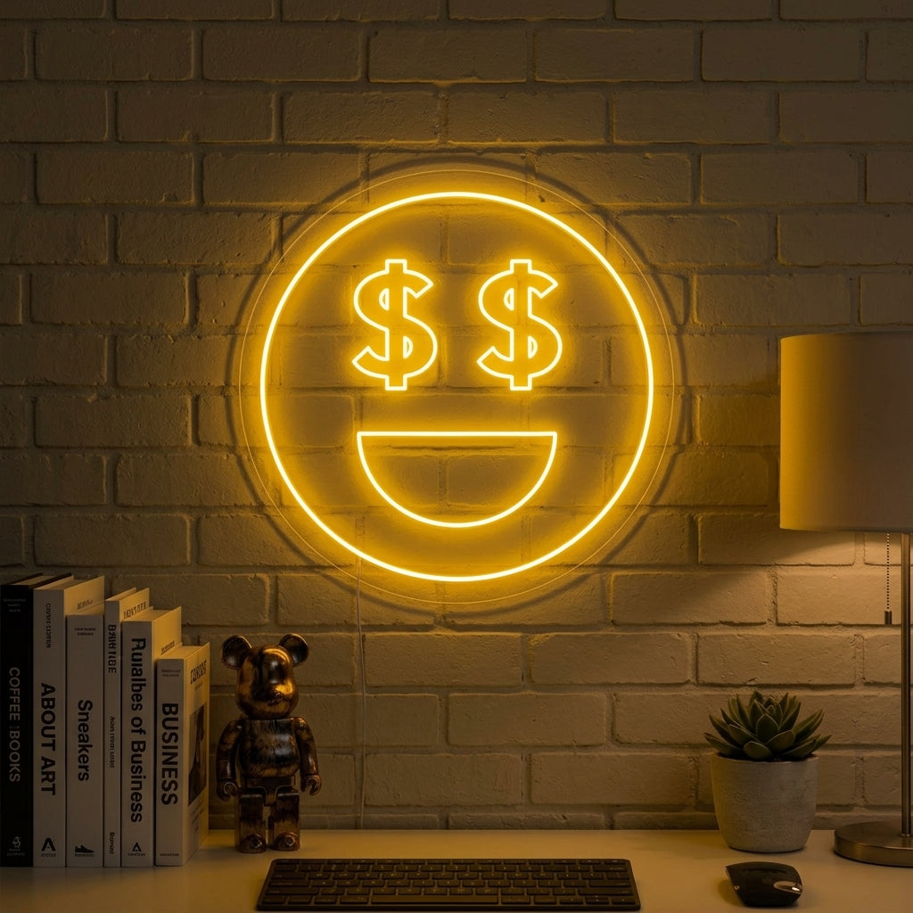 "Money Eyes" Neon Sign