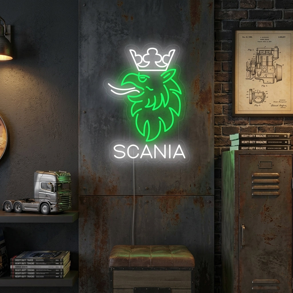 "Eagle Crown Car Logo" Neon Sign