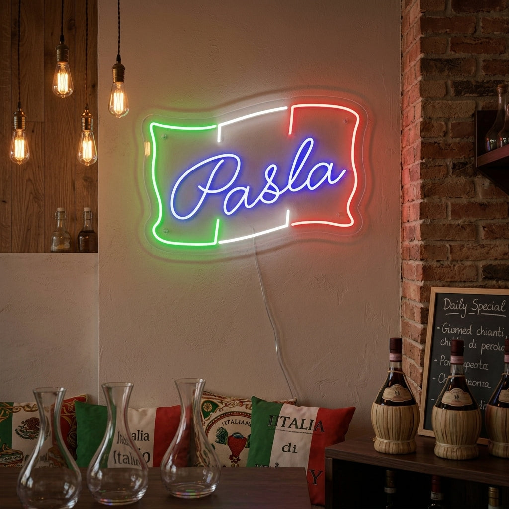 "PASTA ITALIAN FOOD" Neon Sign