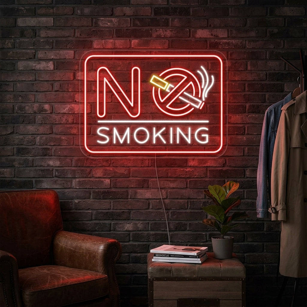 "No Smoking" Neon Sign