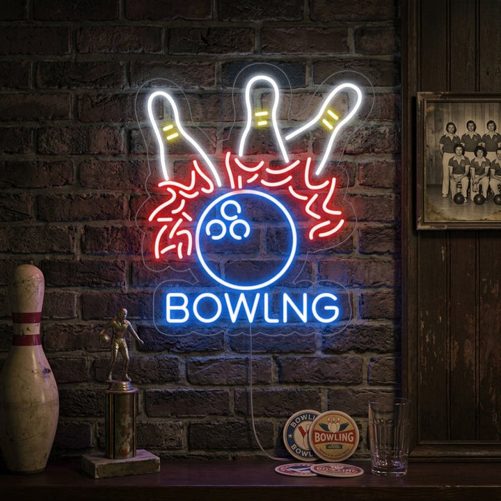 "Bowling Ball" Neon Sign