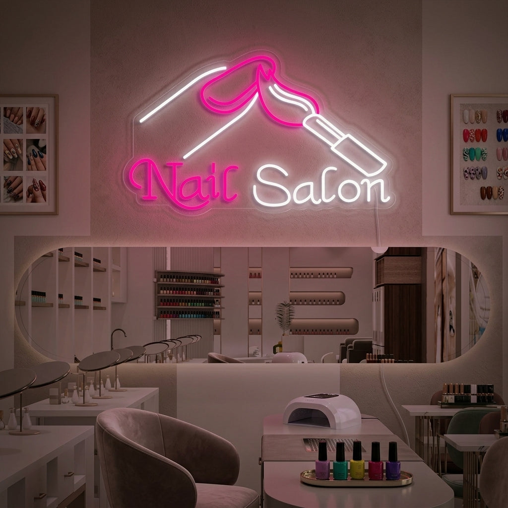 "Nails Salon" Neon Sign