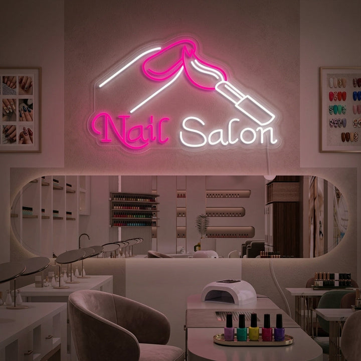 "Nails Salon" Neon Sign