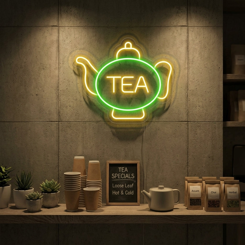 "Tea Cup" Neon Sign