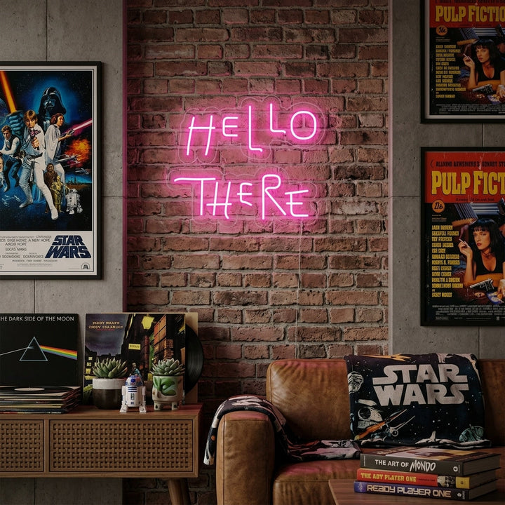 "Hello There" Neon Sign