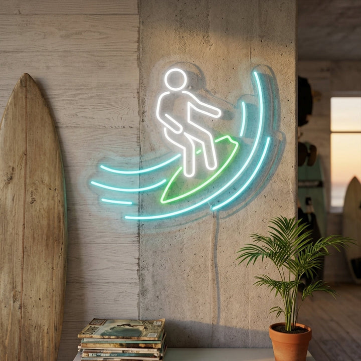 "Surfer" Neon Sign