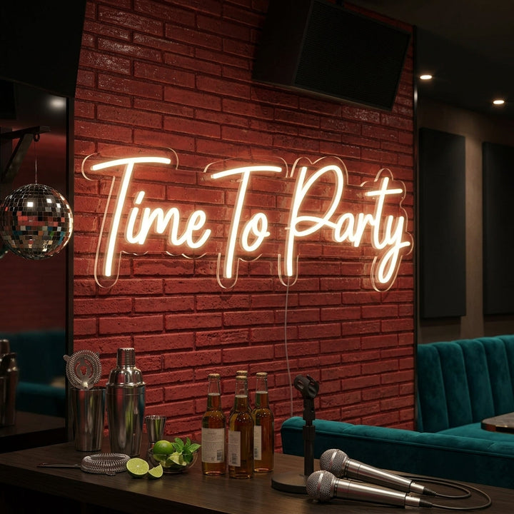 "Time To Party" Neon Sign