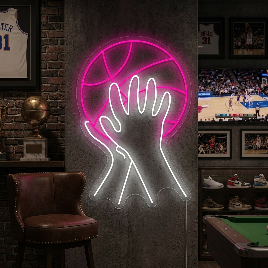 "Shooting Basketball" Neon Sign