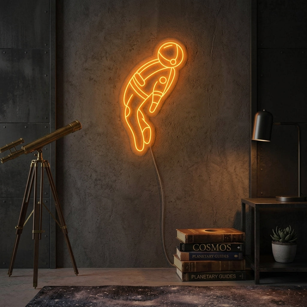 "Spaceman" Neon Sign