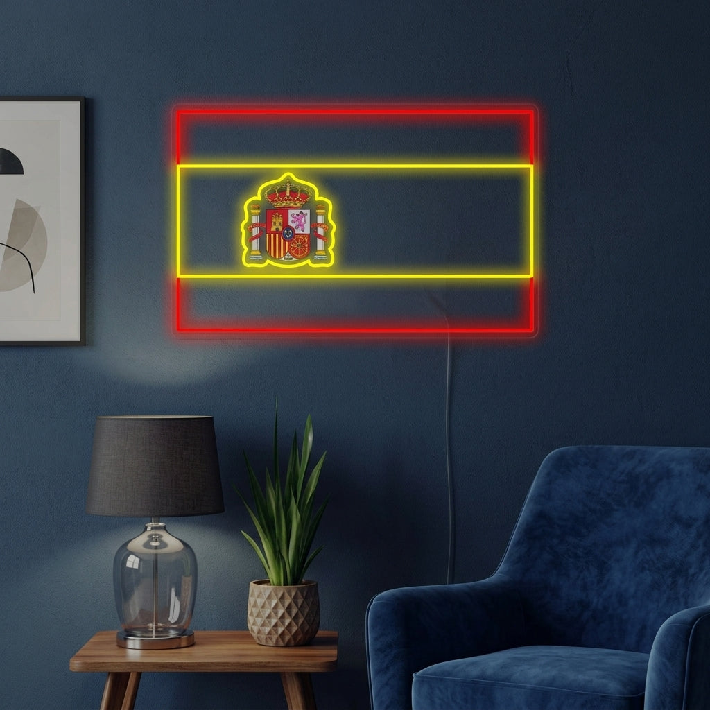 "Flag of Spain" Neon Sign
