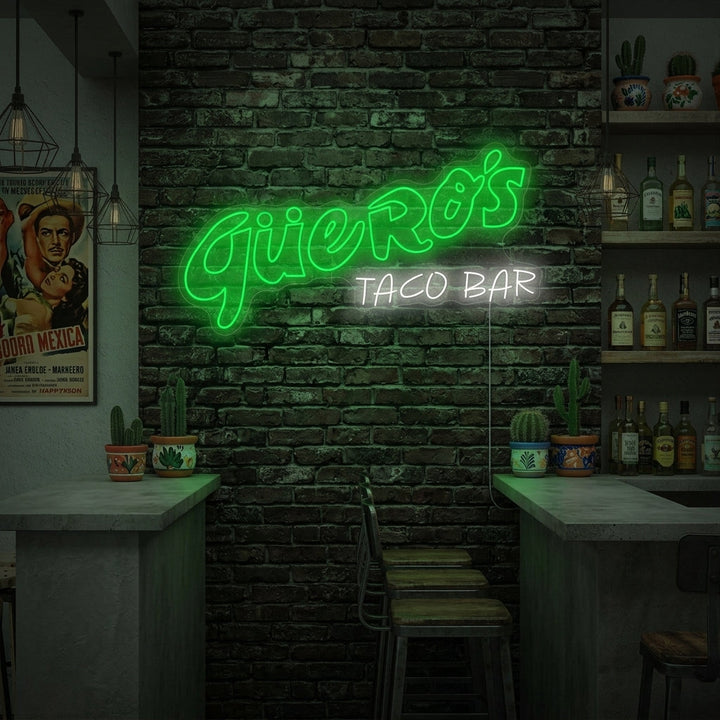 "Guero's Taco Bar" Neon Sign