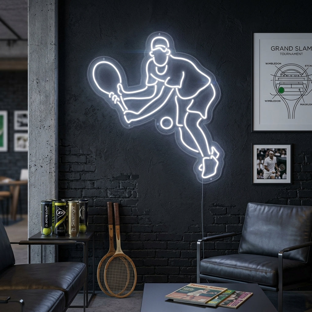 "Tennis Player" Neon Sign
