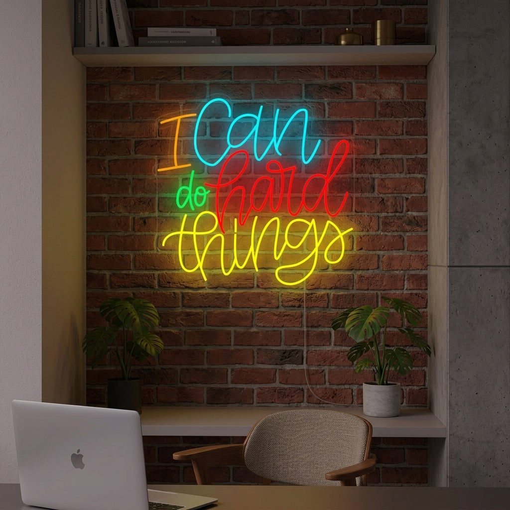"I Can Do Hard Things" Neon Sign