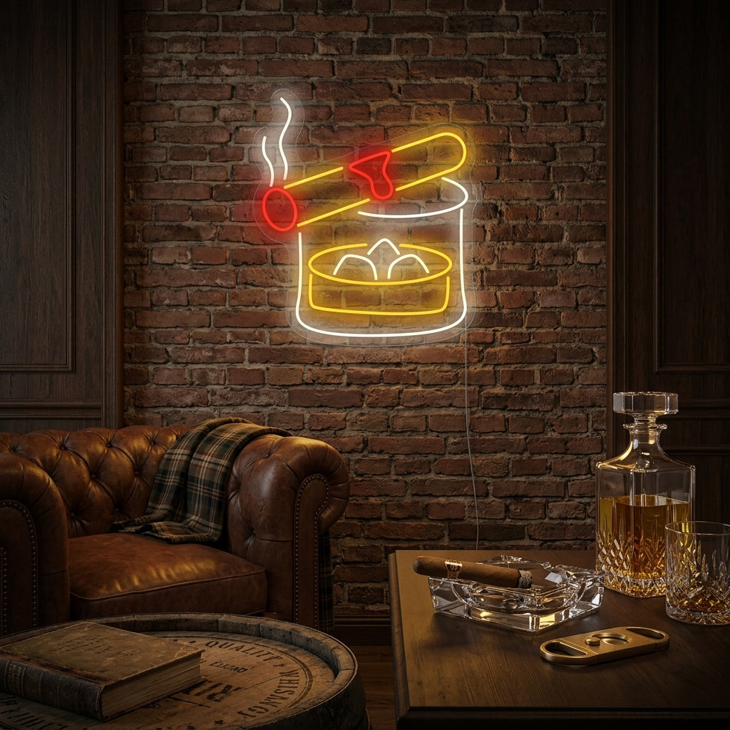 "Whiskey Glass" Neon Sign