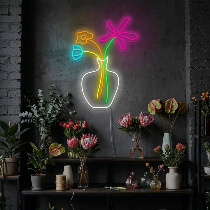 "Flower" Neon Sign