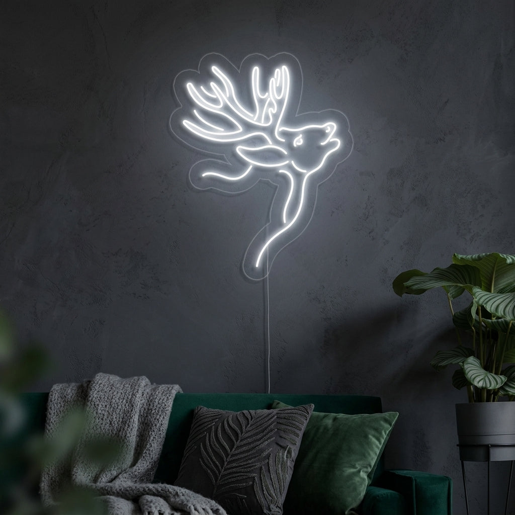 "David Deer" Neon Sign
