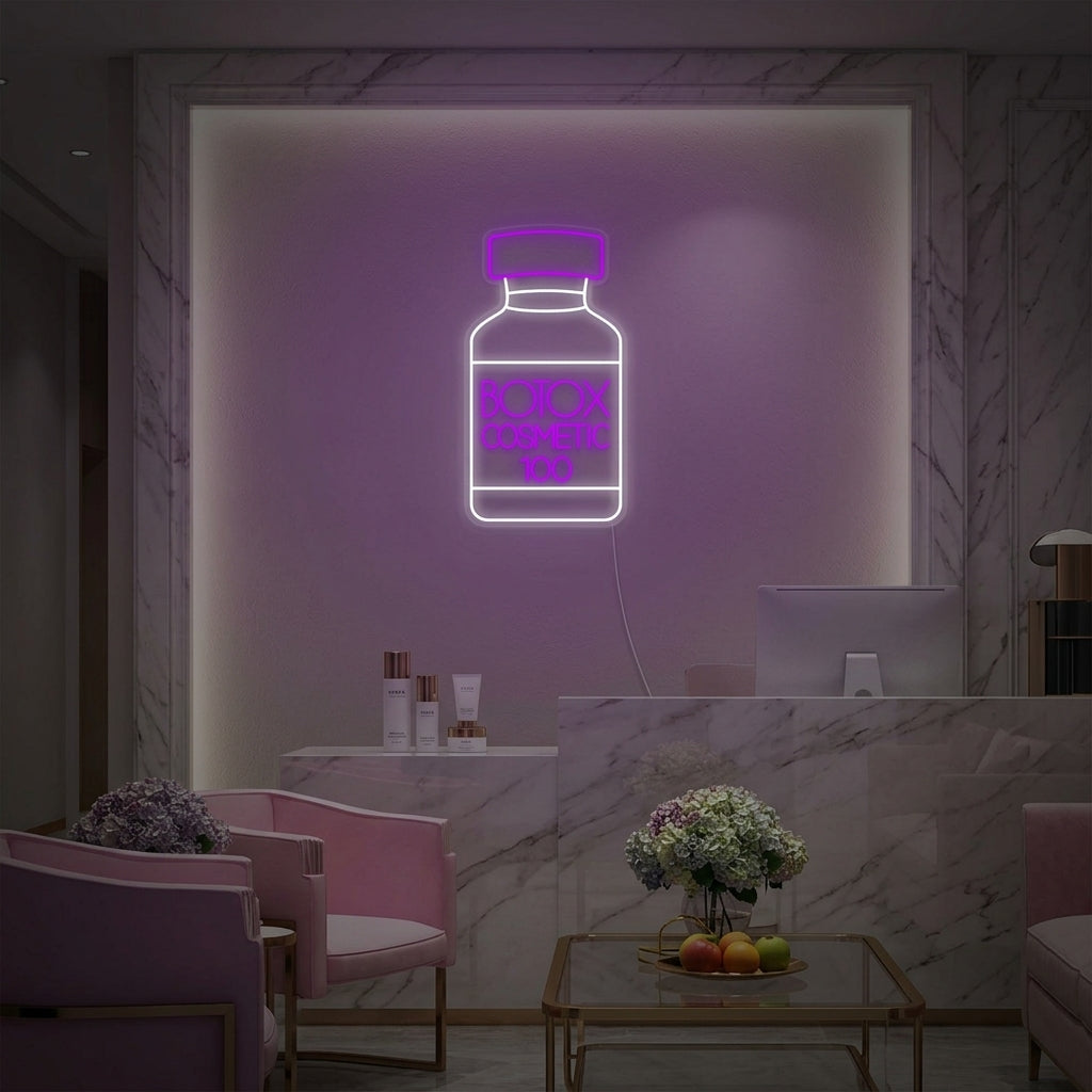 "Botox Cosmetic Shop Skin Care Center" Neon Sign