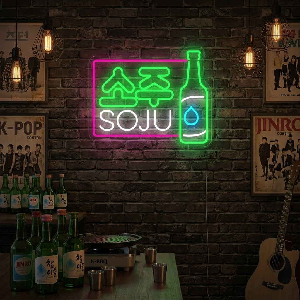 "Soju Korean Drink" Neon Sign