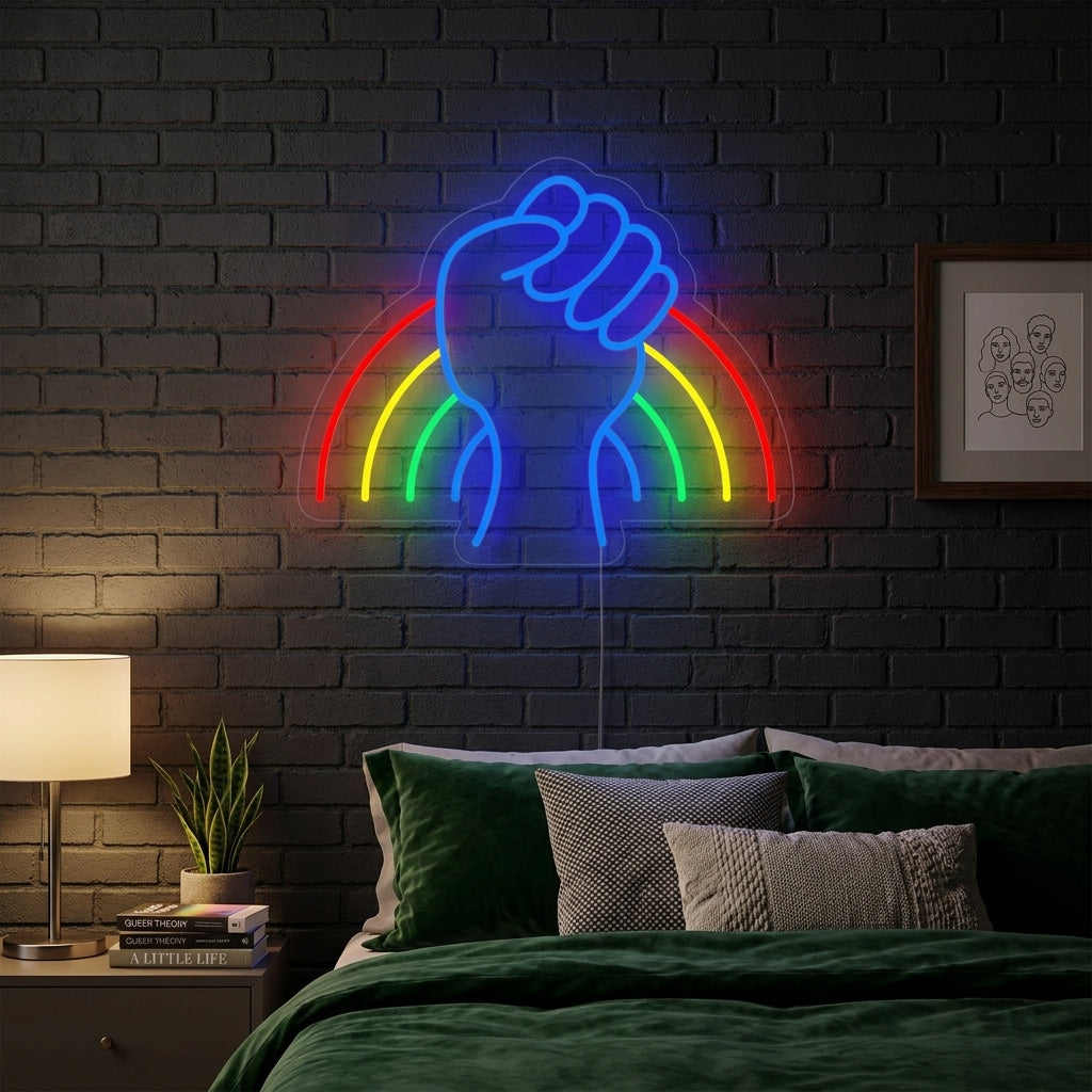 "LGBT Power Rainbow" Neon Sign