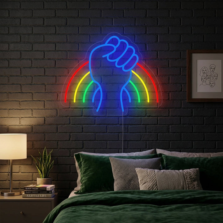 "LGBT Power Rainbow" Neon Sign