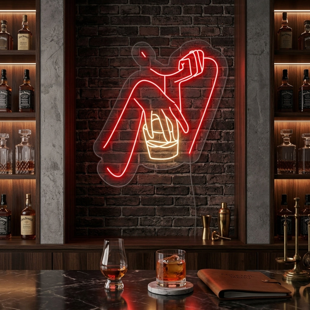 "Whiskey Woman Bar" Neon Sign