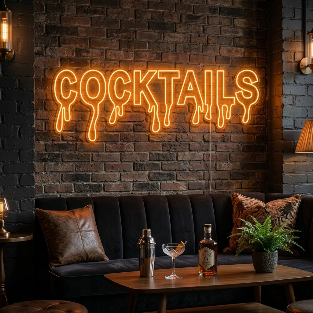 "Cocktails" Neon Sign