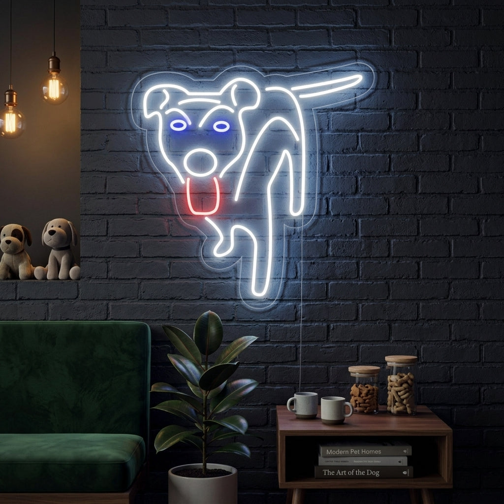 "Dog Logo" Neon Sign