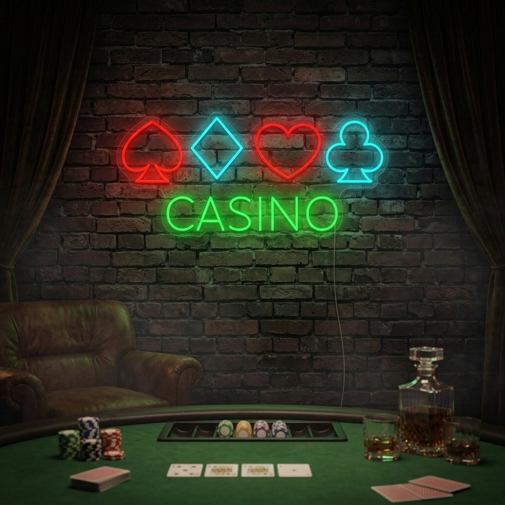 "Casino Poker" Neon Sign