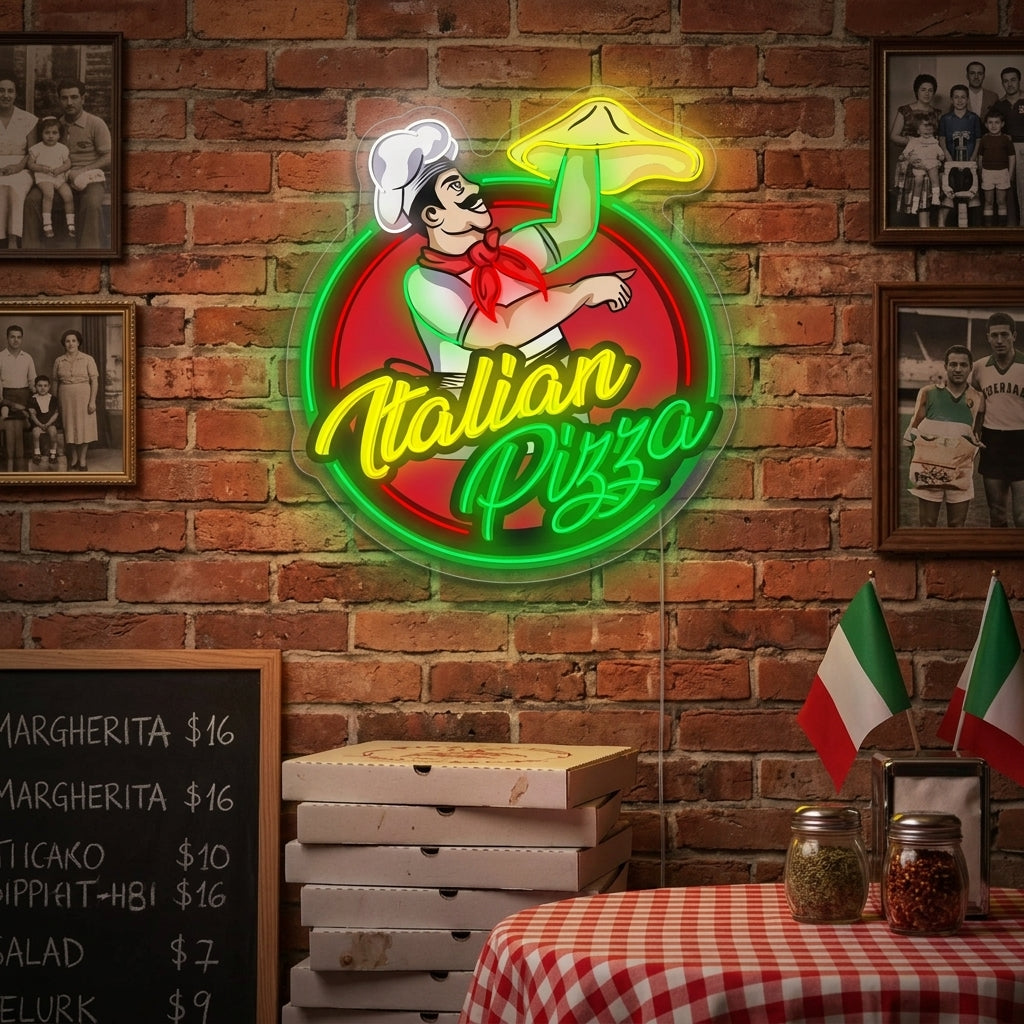"Italian Pizza" Neon Sign