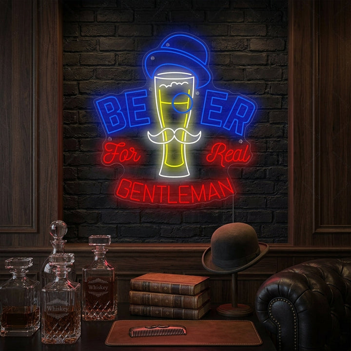 "Beer For Gentleman" Neon Sign