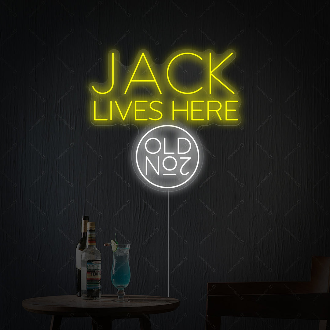 "Jack Lives Here No.7" Neon Sign