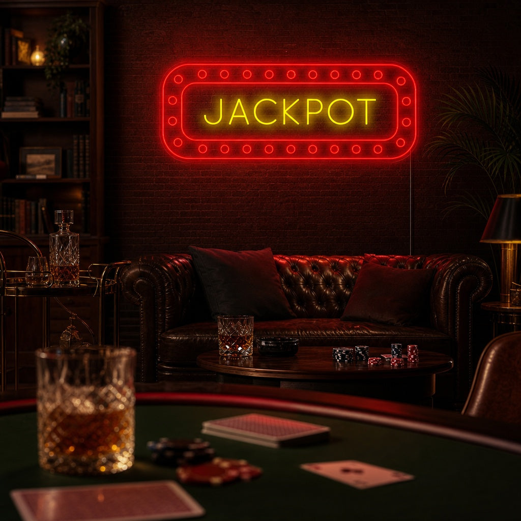 "Jackpot" Neon Sign