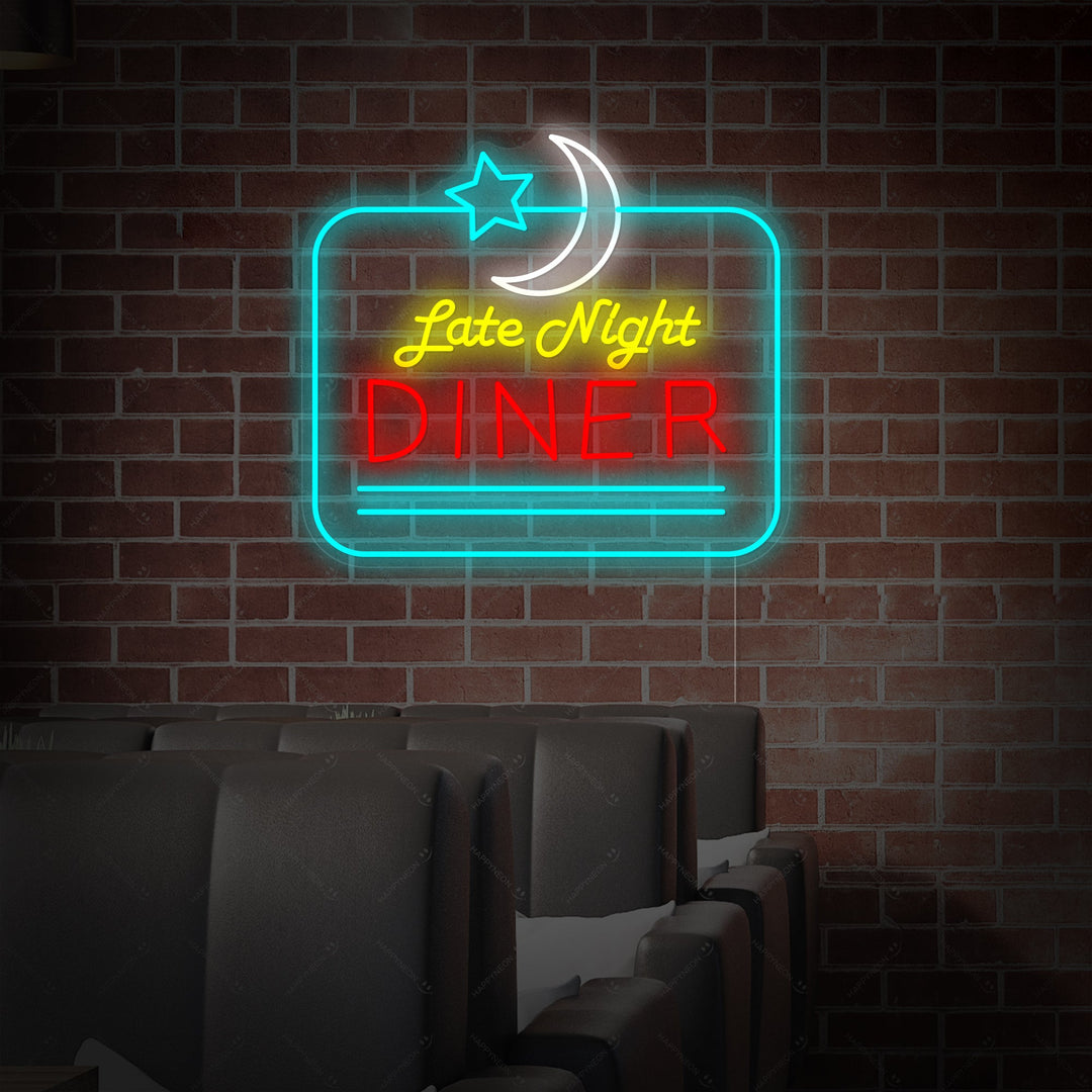 "Late Night Diner" Neon Sign