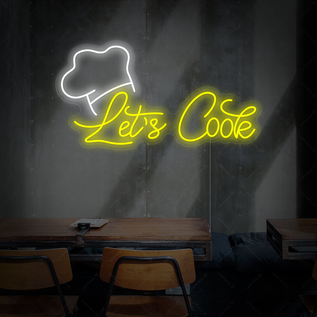 "Let's Cook" Neon Sign