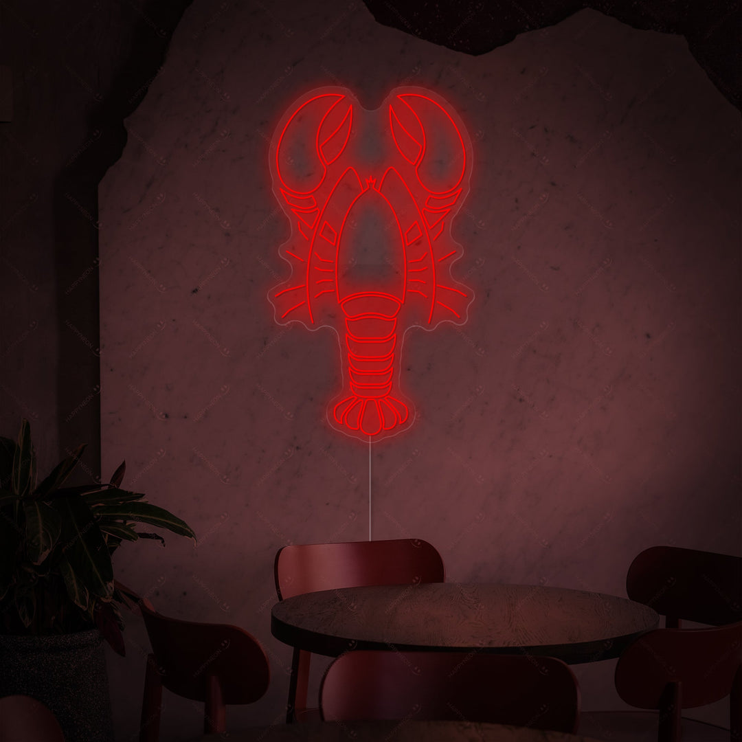 "Lobster" Neon Sign