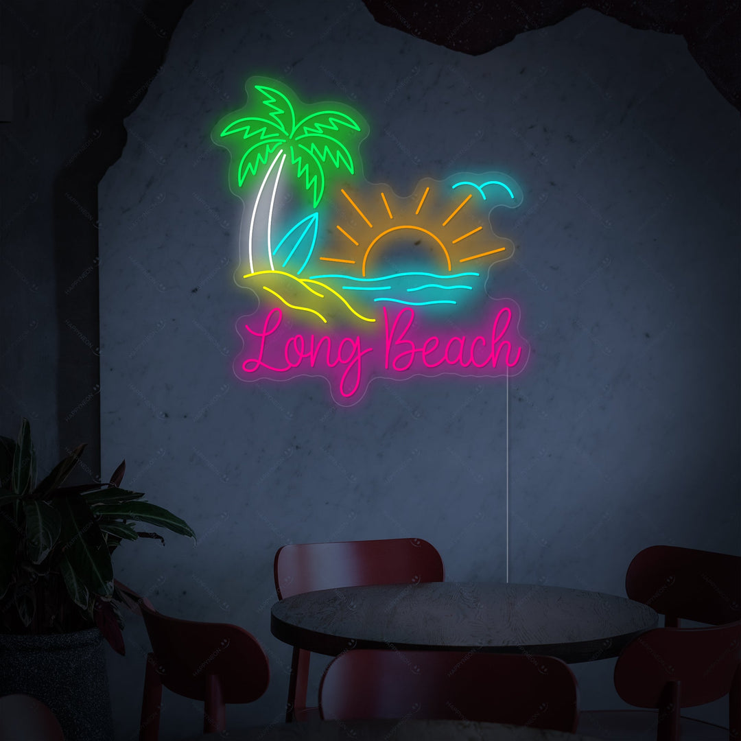 "Long Beach" Neon Sign