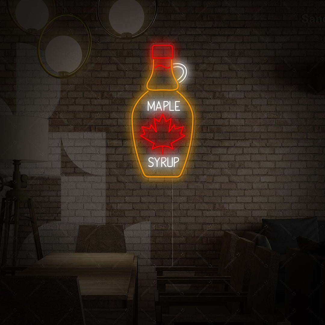 "Maple Syrup Bottle" Neon Sign