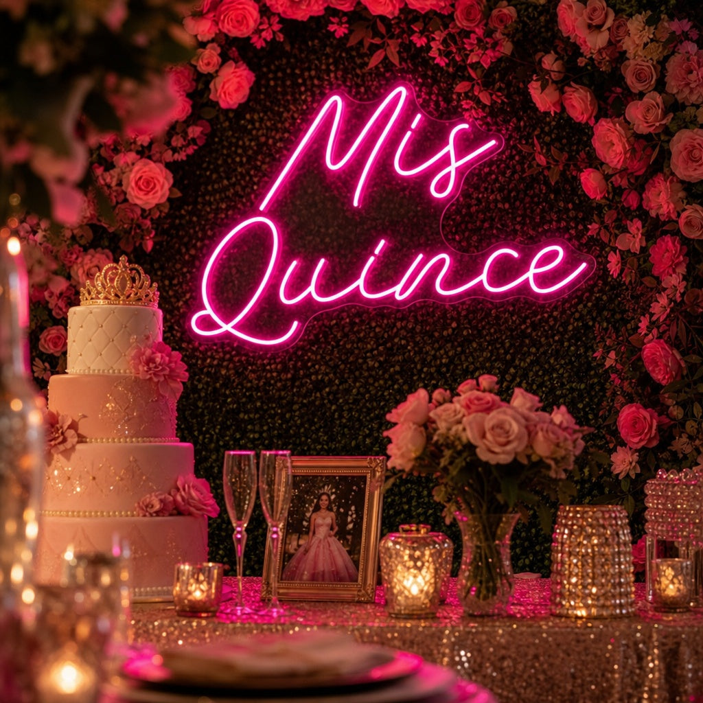 "Mis Quince" Neon Sign